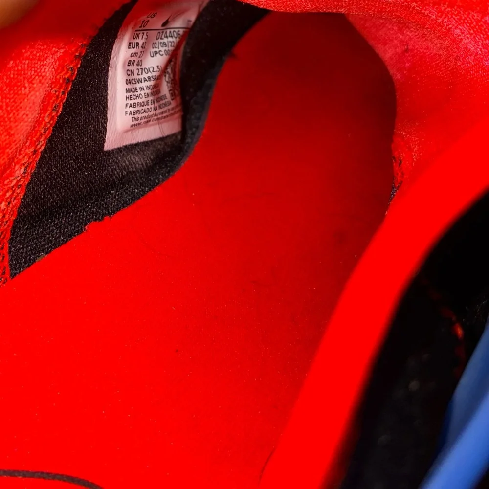 Nike Air Presto Sneaker Shoes Black Hyper Pink Blue Women’s Size 10 - Picture 12 of 12